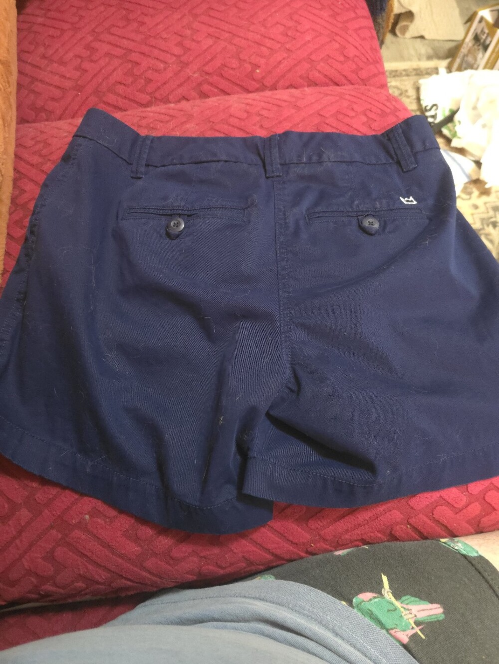 crown & ivy Navy Bermuda Shorts